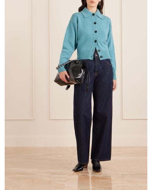 Proenza Schouler Blue Rocio Cashmere-Blend Cardigan