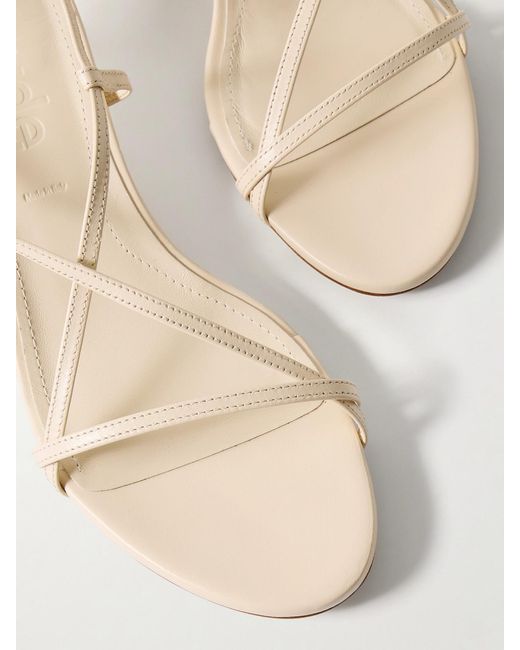 Aeyde Natural Paige Leather Sandals