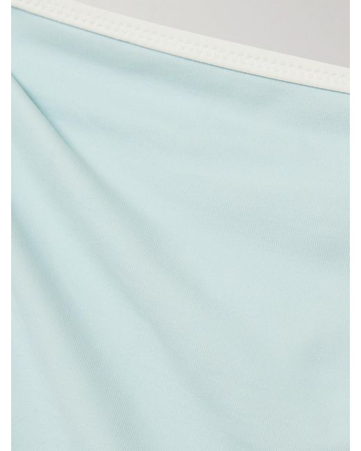 Marysia Swim Blue Porto Two-Tone Bikini Briefs