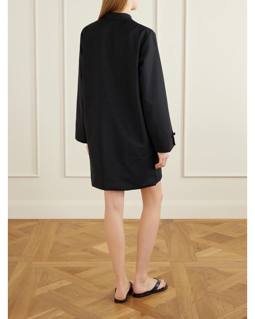 Rohe Blue Wool And Mohair-Blend Midi Dress