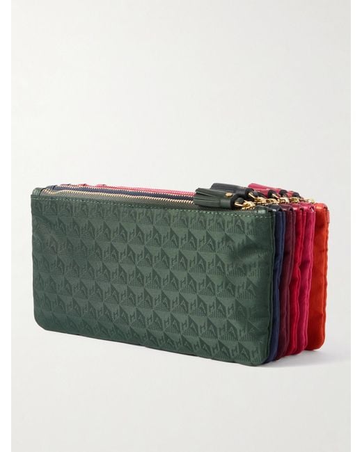 Pochette En Jacquard À Finitions En Cuir Filing Cabinet Anya Hindmarch en coloris Red