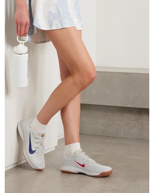 Nike White Vapor 12 Sneakers Aus Mesh Mit Gummibesätzen