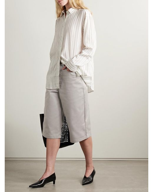 Maria McManus Gray Organic Denim Shorts