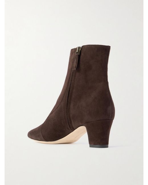 Manolo Blahnik Brown Myconia 50 Suede Ankle Boots