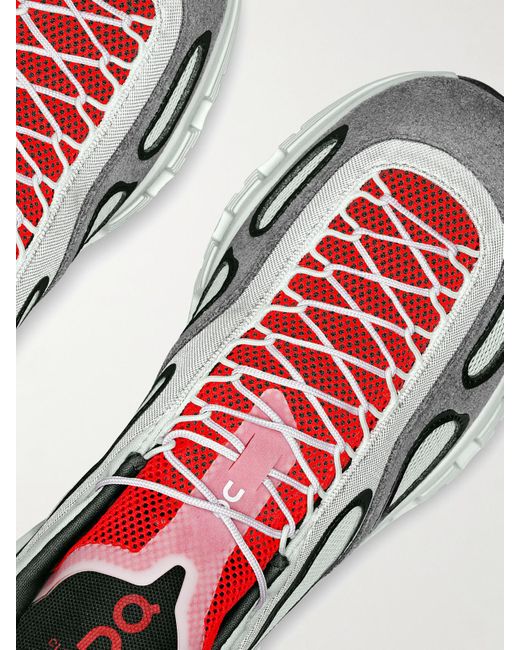 On Shoes Gray Fka Twigs Cloud X 4 Sneakers Aus Mesh