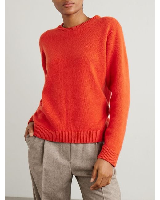 The Elder Statesman Red Malibu Kaschmirpullover