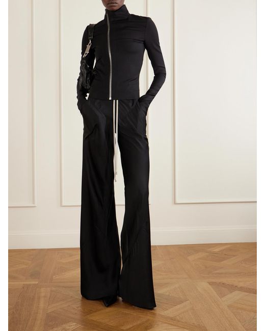Rick Owens Black Disco Gemini Crinkled-Leather Shoulder Bag