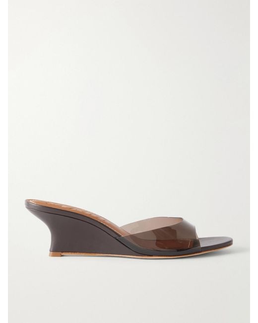 Staud Brown Brigitte 60 Tpu Wedge Sandals