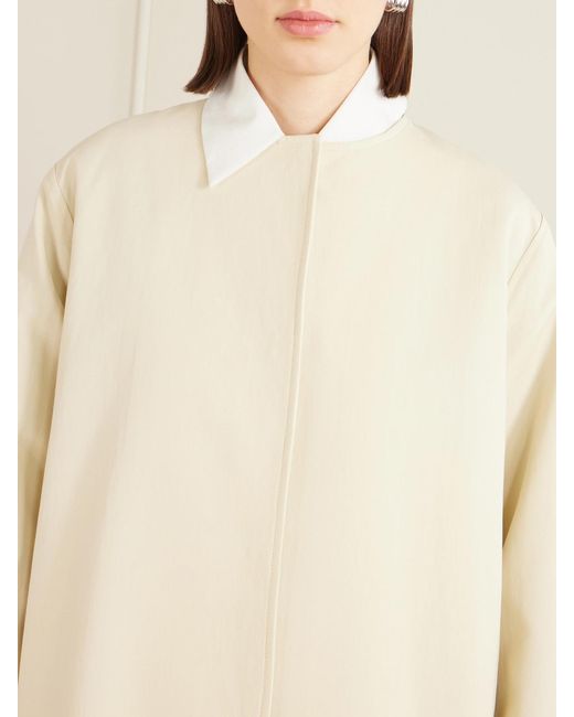 Loulou de Saison Natural Merill Cotton-Gabardine Coat