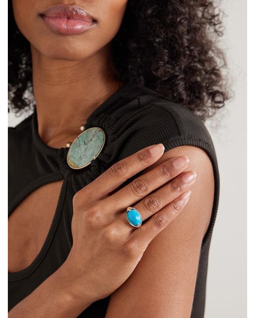 Loren Stewart Blue Orb Sterling And Ring