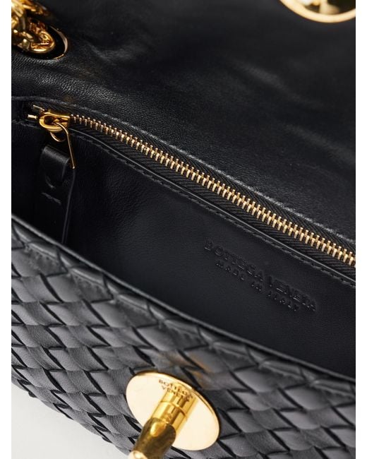 Bottega Veneta Black Baby Madison Leather Shoulder Bag