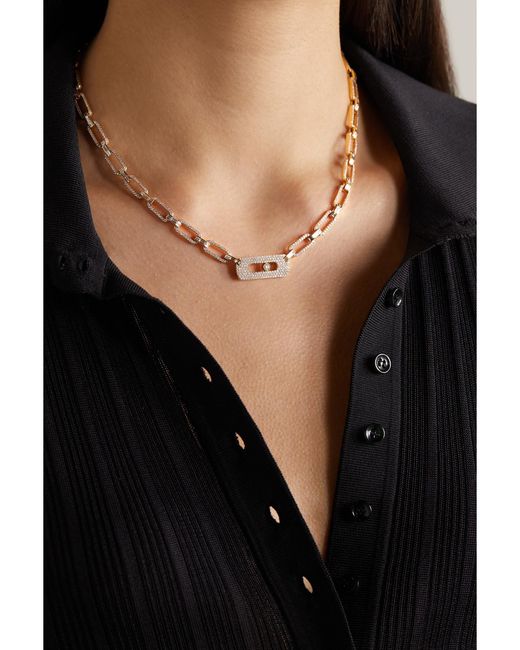 Messika Natural My Move 18-Karat Diamond Necklace