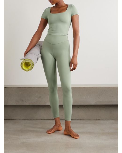 lululemon athletica Green Wunder Under Smoothcover T-Shirt
