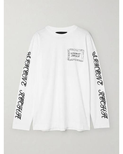 Simone Rocha Women's Gray Pillowcase Printed Cotton-Jersey T-Shirt