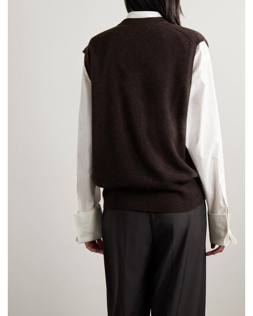 The Row Black Levi Cashmere Tank