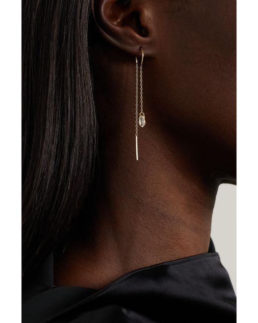 Melissa Joy Manning Natural 14-Karat Recycled Herkimer Diamond Earrings