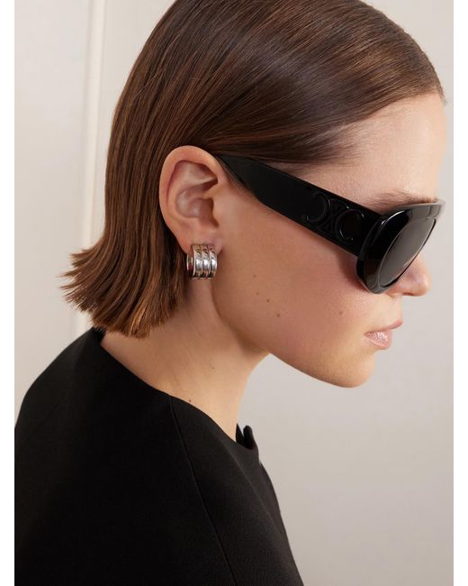 Céline Blue Aviator-Style Acetate Sunglasses