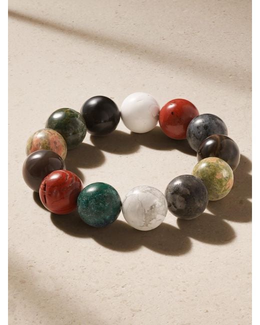 JIA JIA Brown Jumbo 14-Karat-Stone Beaded Bracelet