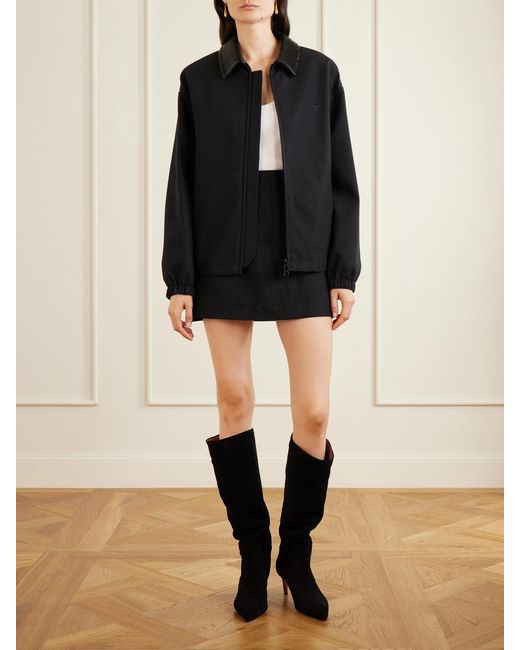 Paris Texas Black Stiletto 60 Suede Knee Boots