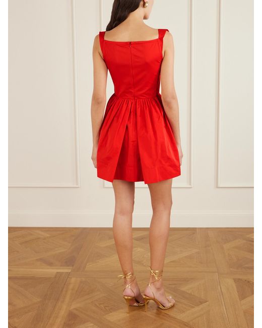 Vivienne Westwood Red Sunday Pleated Taffeta Mini Dress