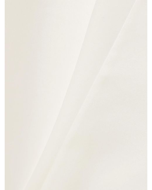 Khaite White Lalisa Silk-Organza Maxi Skirt