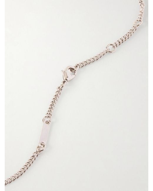 Rabanne White Tone Crystal Necklace