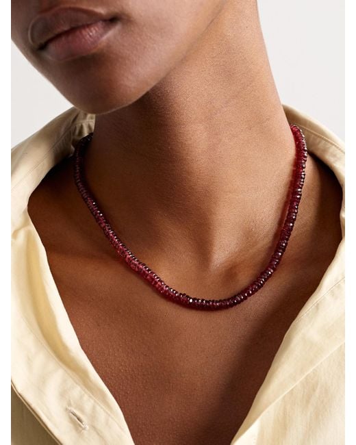 JIA JIA Natural Garnet Necklace