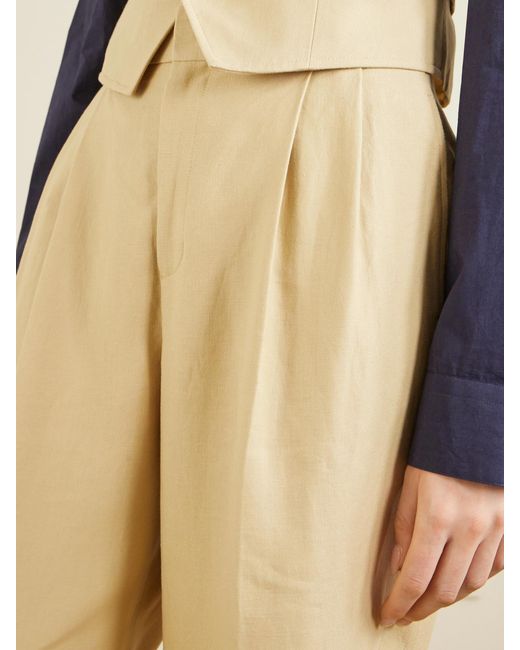 Polo Ralph Lauren Natural Tapered Hemp Trousers