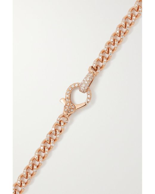 SHAY White Baby 18-Karat Rose Diamond Bracelet
