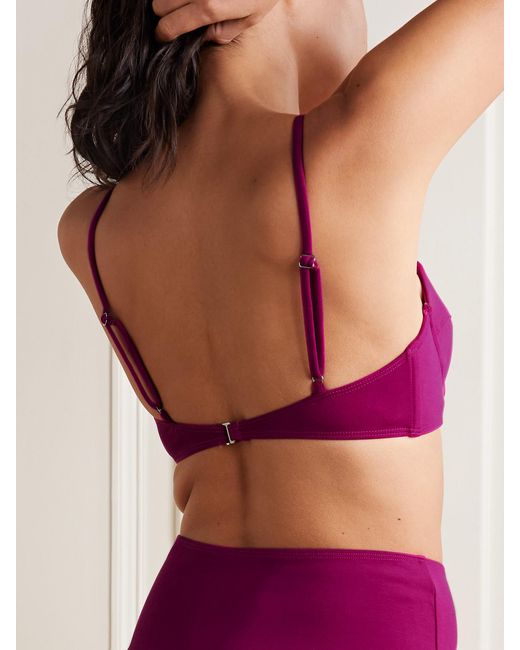 Mara Hoffman Pink Lua Underwired Bikini Top