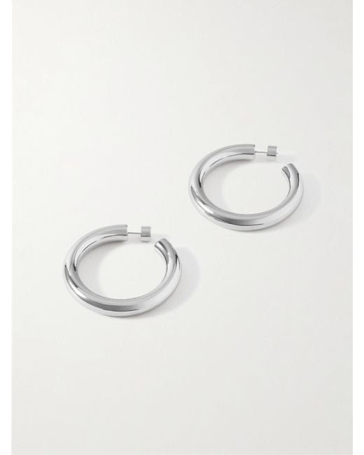 Jennifer Fisher Natural Jamma Baby-Plated Hoop Earrings