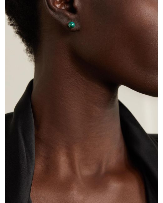 Mateo Green 14-Karat Malachite Earrings
