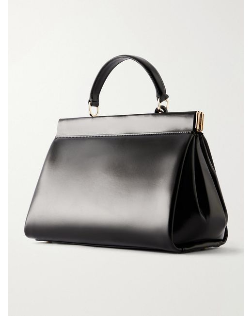 Victoria Beckham Black Sloane Frame Leather Tote