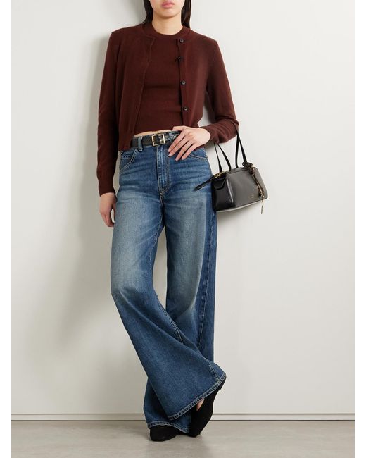 Nili Lotan Purple March Cashmere Cardigan