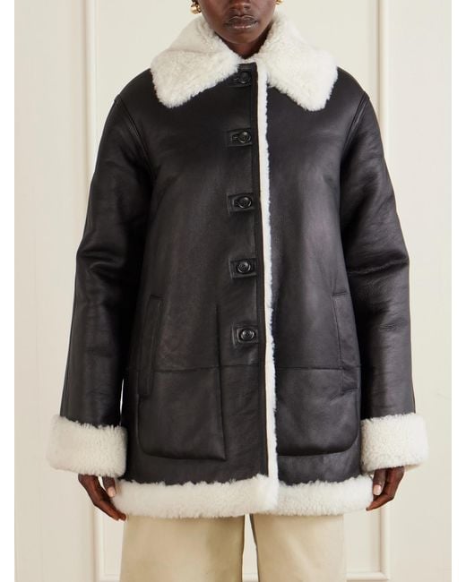 Altuzarra Black Blake Shearling Jacket