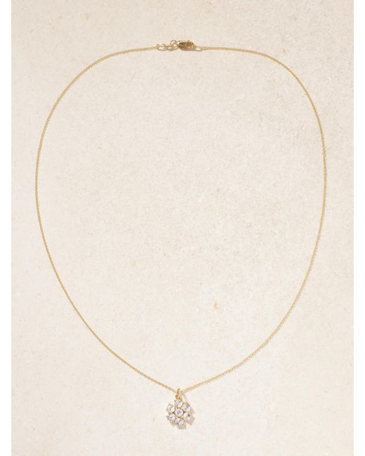 Ileana Makri Natural Daisy Bloom 18-Karat Diamond Necklace