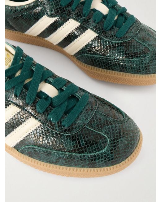Adidas Originals Green 'Samba Og' Sports Shoes