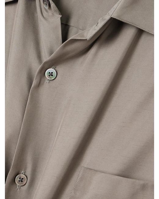 Ssstein Gray Twill Shirt