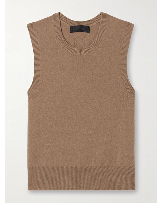 Nili Lotan Brown May Cashmere Tank