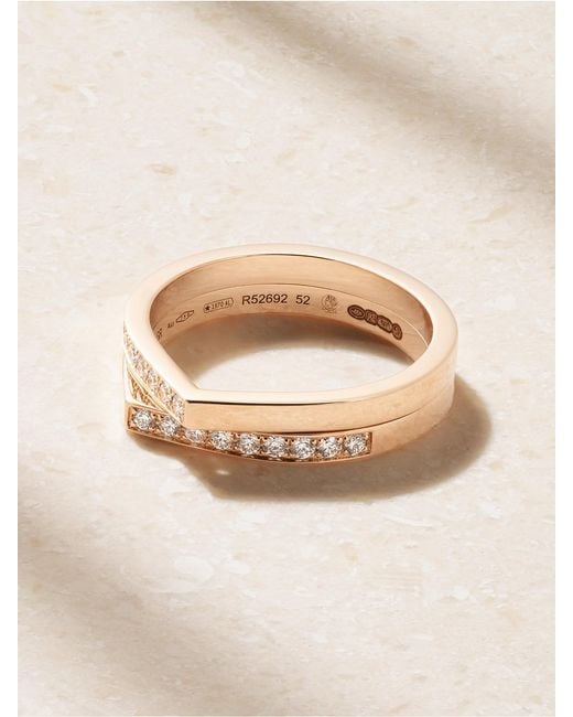 Repossi Natural Antifer Heart 18-Karat Diamond Ring