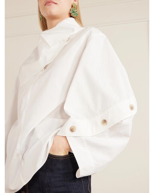 Zimmermann White Valiant Utility Cotton Shirt