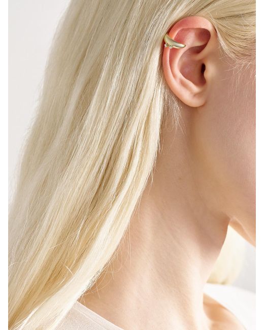 Mizuki Natural 14-Karat Diamond Single Ear Cuff