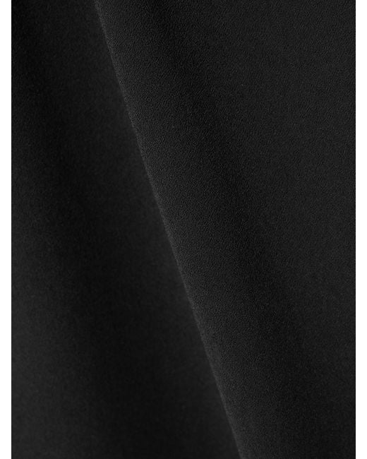 Solace London Black Milly Cutout Crepe Gown