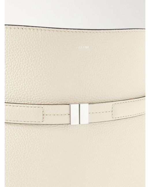 Totême Natural Belted Textured-Leather Tote