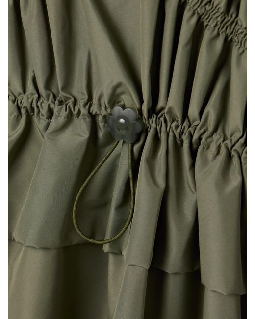 CECILIE BAHNSEN Green Betsy Midikleid Aus Recyceltem Shell Mit Raffungen