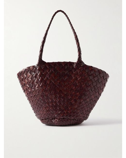 Dragon Diffusion Purple Egola Tote Aus Geflochtenem Leder