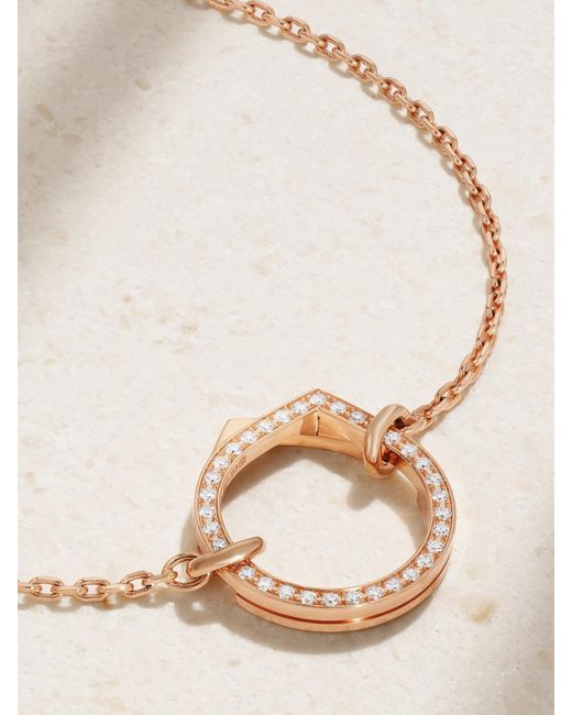 Repossi Natural Antifer 18-karat Rose Gold Diamond Bracelet