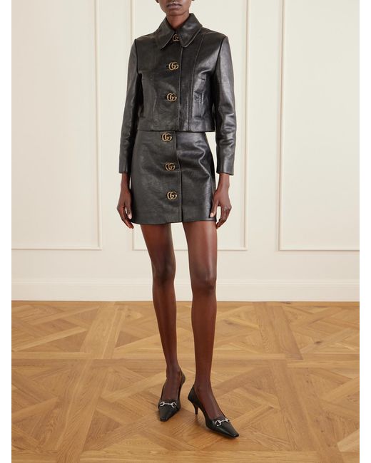 Gucci Black Leather Jacket