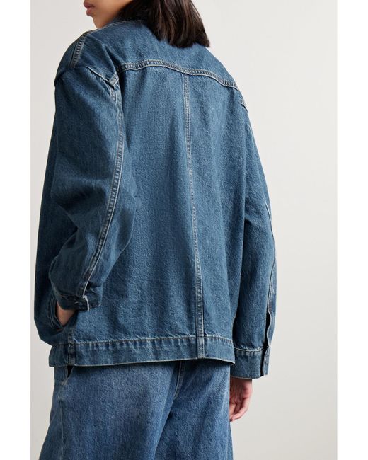 Co. Blue Denim Bomber Jacket
