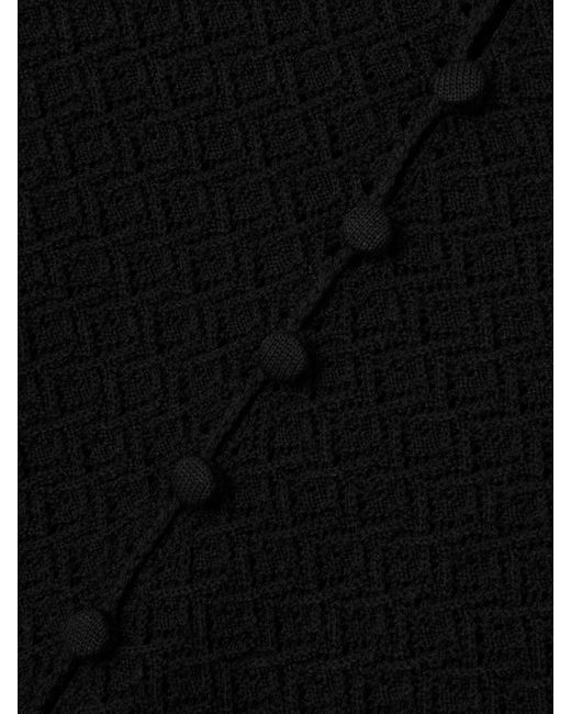Saint Laurent Black Minikleid Aus Einer Wollmischung